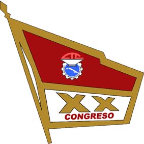 Bandera XX Congreso de la CTC