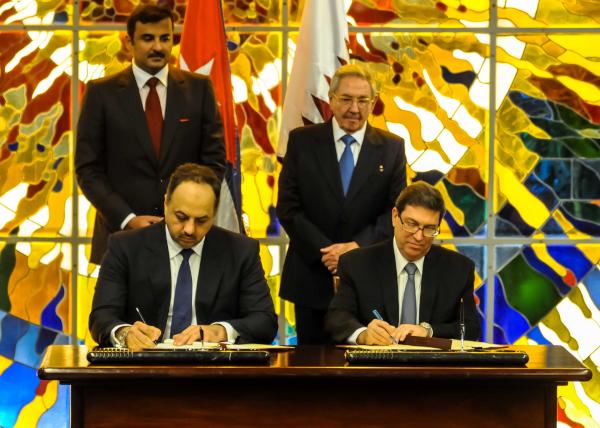 Cuba and Qatar Sign Cooperation Accords
