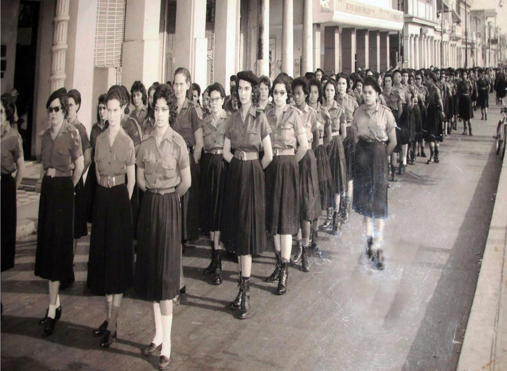 Las integrantes del Batallón eran fundamentalmente adolescentes y jóvenes. | fotocopias: Heidy López Figueroa