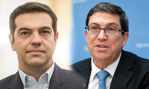 Greek premier receives Cuban Foreign Minister