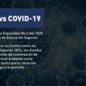 Educación Superior dispone nuevas medidas ante la Covid-19