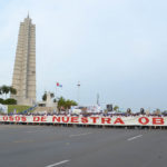 Capitalinos reafirman el lema Unidos por un socialismo próspero y sostenible. Foto: Eddy Martín