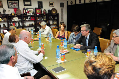 Recibe Machado Ventura delegación del Partido Comunista Francés