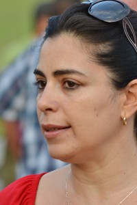 Adriana Pérez, esposa del antiterrorista cubano Gerardo Hernández. Foto: Eddy Martin