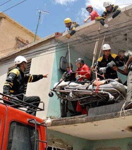 Las acciones de salvamento entre las actividades de preparación de la defensa civil. Foto: Nohema Diaz Muñoz