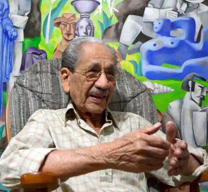 Adigio pintó “a los humildes, blancos y negros, madres y niños, campesinos y obreros, merecedores de una redención”. Foto: Roberto Carlos Medina Adigio pintó “a los humildes, blancos y negros, madres y niños, campesinos y obreros, merecedores de una redención”. Foto: Roberto Carlos Medina