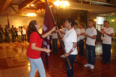 Abanderada tropa camagüeyana de la FEU