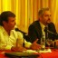 Bousidi (a la derecha) respondió todas las preguntas de la prensa. Foto: César A. Rodríguez