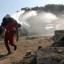 Especialistas de Rescate y Salvamento de la Cruz Roja Cubana y de las Fuerzas Armadas Revolucionaria, demuestran sus conocimientos durante el Ejercicio Meteoro. Foto: Miguel Ruibiera Justiz