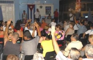 Rendición de Cuenta del delegado a sus electores. Foto: Radio Rebelde