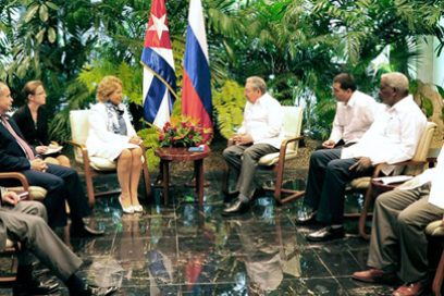 Recibe Raúl a Presidenta del Consejo de Federación de Rusia