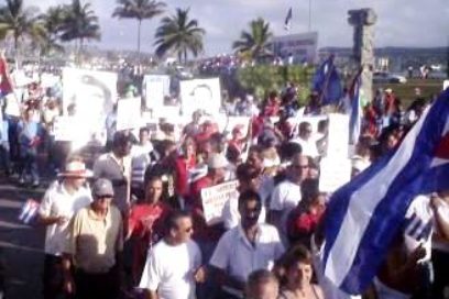 Matanzas honra a Chávez y respalda socialismo cubano