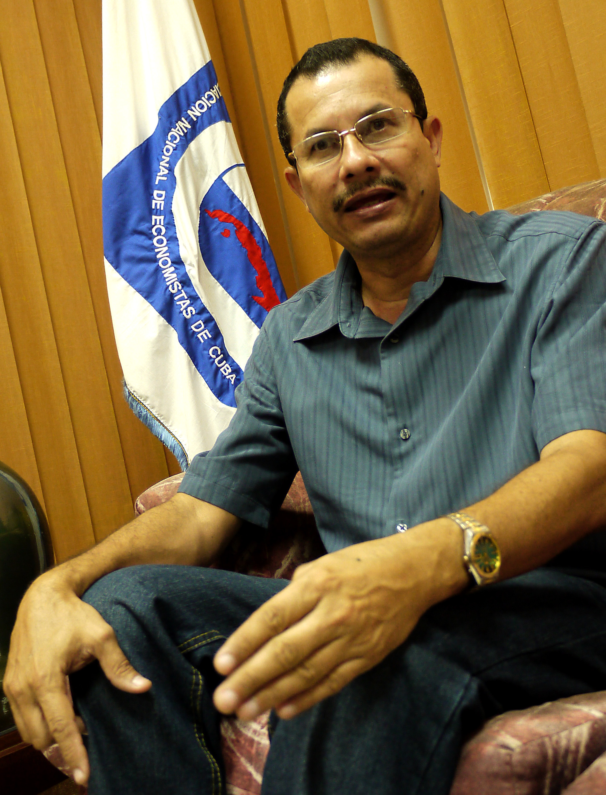 Danilo Guzmán Dovao, presidente de la comisión organizadora del VII Congreso de la ANEC. Foto: Roberto Carlos Medina