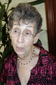 Gladys Rodríguez Ferrero: “Los Coloquios Internacionales Ernest Hemingway, convocados por el museo Finca Vigía, alternan con los eventos convocados por la Cátedra del IIPJM. De ambos lo más importante es la posibilidad de intercambiar información con estudiosos de otros países”. Foto: René Pérez Massola
