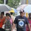 Transeúntes caminan por la calle 23 protegidos por sombrillas bajo las intensas lluvias que azotan La Habana, Cuba, el 5 de junio de 2013. AIN FOTO/Roberto MOREJÓN RODRÍGUEZ
