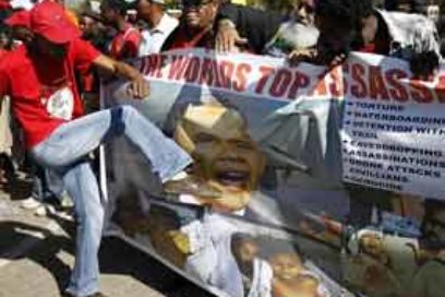 Repudio a Obama en Sudáfrica