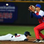 3ro juego del tope entre los equipos nacionales de EE.UU. y Cuba. Foto: Ricardo López Hevia
