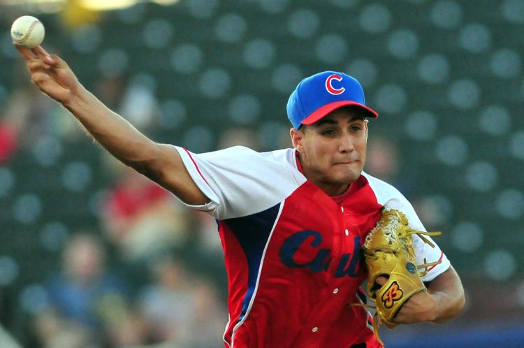 3ro juego del tope entre los equipos nacionales de EE.UU. y Cuba. Foto: Ricardo López Hevia