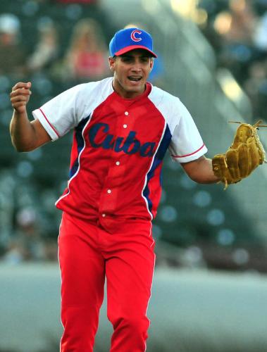 3ro juego del tope entre los equipos nacionales de EE.UU. y Cuba. Foto: Ricardo López Hevia