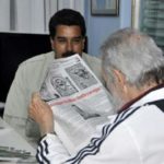 El líder cubano, Fidel Castro, analizó la actualidad mundial junto al presidente Maduro. Foto: Estudios Revolución