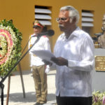 Develan busto de Pedro Manuel Sarría, el teniente del ejército de Batista que le salvó la vida a Fidel.