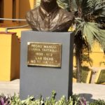 Develan busto de Pedro Manuel Sarría, el teniente del ejército de Batista que le salvó la vida a Fidel. Fotos: José Raúl Rodríguez Robleda.