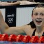 Ledecki, la flamante campeona de los 400 metros libres.