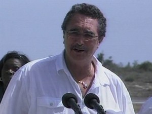 Primer ministro de Santa Lucía, Kenneth Davis Anthony, quien subrayó en sus palabras que siempre resulta un honor y un placer venir a Cuba.