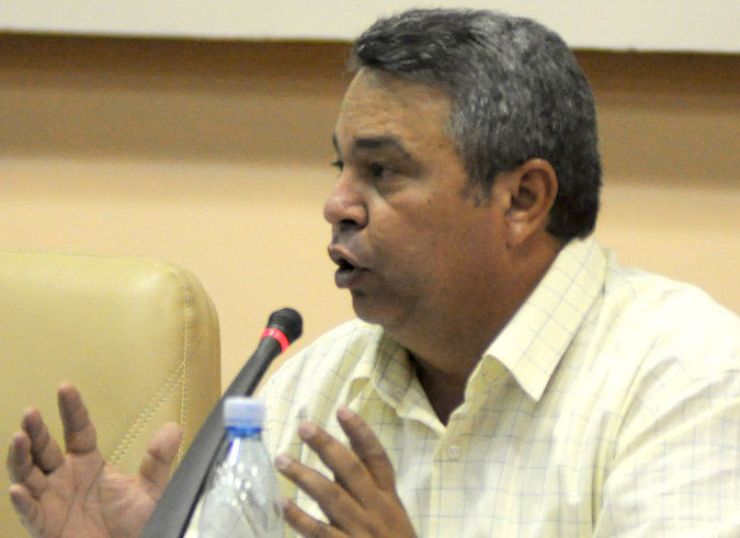 Ulises Guilarte, presidente de la Comisión Organizadora del XX Congreso de la CTC. Foto: Roberto Carlos Medina