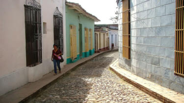 Otra de sus calles empedradas. Foto: César A. Rodríguez