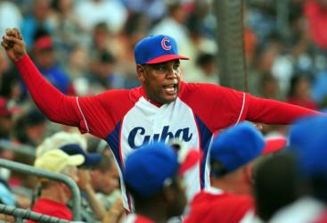 2do juego del tope entre los equipos nacionales de EE.UU. y Cuba. Foto: Ricardo López Hevia