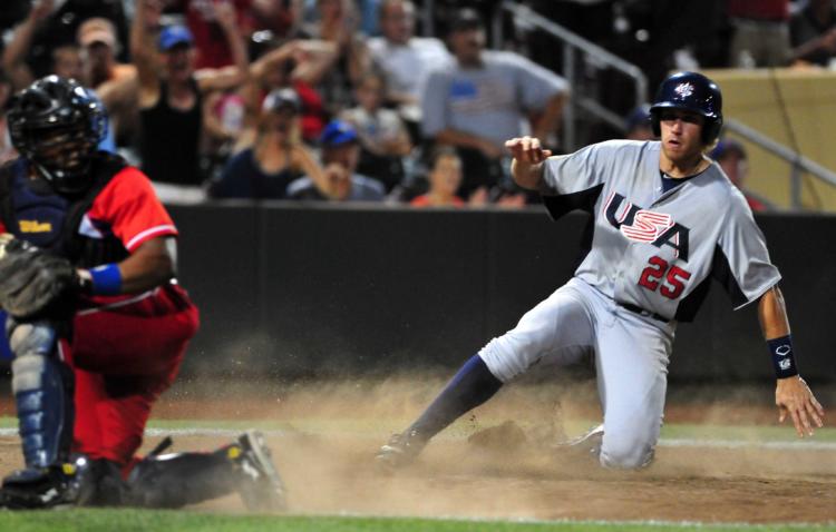 2do juego del tope entre los equipos nacionales de EE.UU. y Cuba. Foto: Ricardo López Hevia