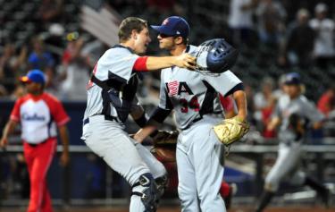 2do juego del tope entre los equipos nacionales de EE.UU. y Cuba. Foto: Ricardo López Hevia