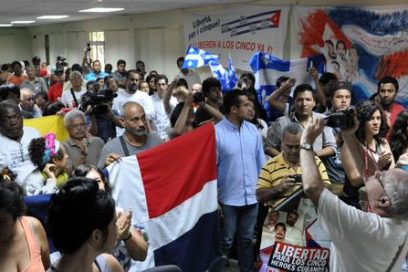 Exigen latinoamericanos y caribeños justicia para Los Cinco (+ FOTOS)