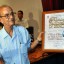 Ignacio Lorenzo Canel, recibió el Premio Nacional de la Radio 2013, por la obra de toda la vida y su significación en la radio cubana, en el Memorial José Martí, en La Habana, el 16 de agosto de 2013. Foto: Marcelino Vázquez