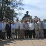 Acto de recordación al Grito de Libertad en América Latina, y colocación de ofrenda floral al prócer de la independencia del Ecuador, Eloy Alfaro, en la Avenida de los Presidentes, en el municipio de Plaza de la Revolución, en el que participaron Elio Gómez, vicepresidente del Instituto Cubano de Amistad con los Pueblos ICAP Y Jorge Rodríguez Hernández, embajador de Ecuador en Cuba.