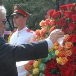 Acto de recordación al Grito de Libertad en América Latina, y colocación de ofrenda floral al prócer de la independencia del Ecuador, Eloy Alfaro, en la Avenida de los Presidentes, en el municipio de Plaza de la Revolución, en el que participaron Elio Gómez, vicepresidente del Instituto Cubano de Amistad con los Pueblos ICAP Y Jorge Rodríguez Hernández, embajador de Ecuador en Cuba.