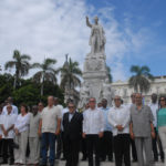 Acto de recordación al Grito de Libertad en América Latina, y colocación de ofrenda floral al Héroe Nacional José Martí, en el Parque Central de la capital cubana