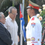 Acto de recordación al Grito de Libertad en América Latina, y colocación de ofrenda floral al Héroe Nacional José Martí, en el Parque Central de la capital cubana