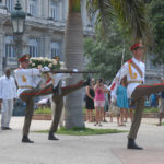 Acto de recordación al Grito de Libertad en América Latina, y colocación de ofrenda floral al Héroe Nacional José Martí, en el Parque Central de la capital cubana