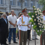 Acto de recordación al Grito de Libertad en América Latina, y colocación de ofrenda floral al Héroe Nacional José Martí, en el Parque Central de la capital cubana