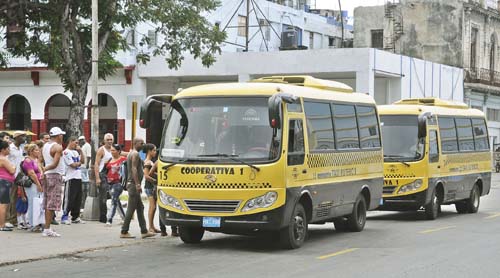 Cooperativas no agropecuarias. Taxis ruteros