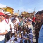 El malecón fue escenario de la Feria productos agropecuarios, industriales y artesanales.