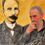 Dagoberto Jaquinet y Alex Castro: Sin título. 98 x 67 cm. Técnica mixta, impresión digital sobre tela.