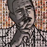 Joel Jover y Osvaldo Salas: Sin título. 95 x 70 cm. Técnica mixta, impresión digital sobre tela.