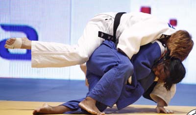 La judoca cubana Yanet Bermoy
