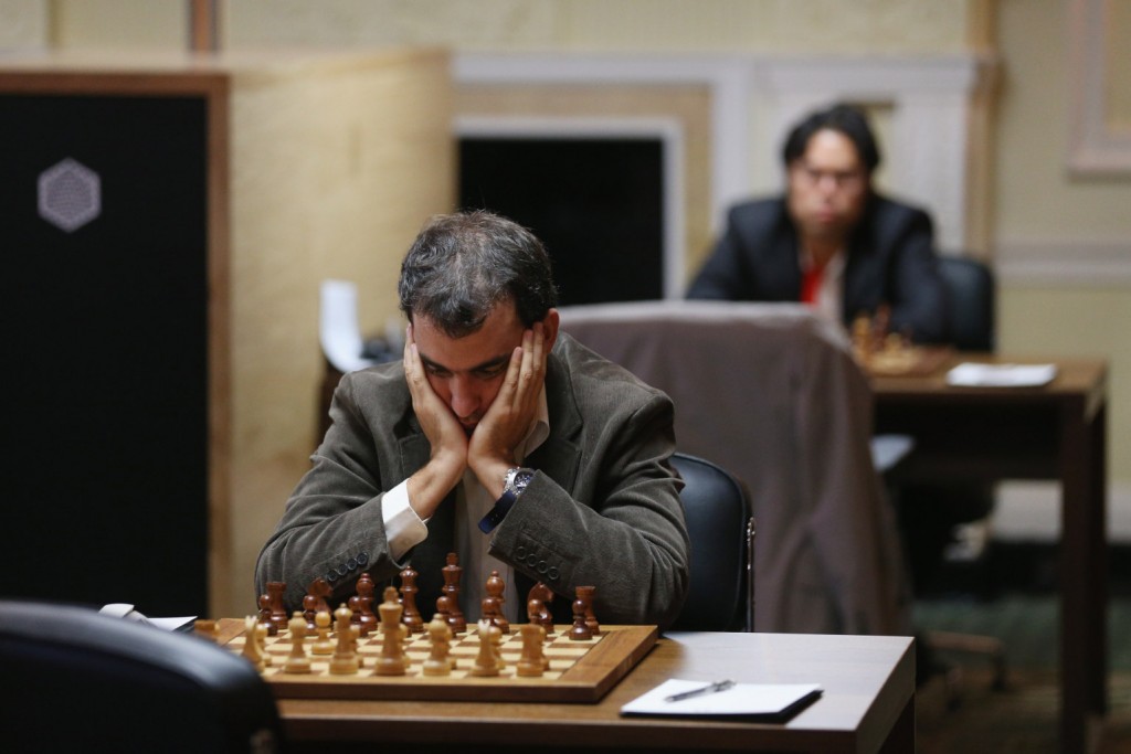 Leinier Domínguez Photo by Oli Scarff-Getty Images