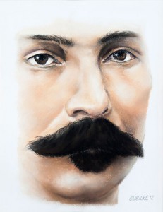 Uno de los retratos de Martí creados por Antonio Guerrero.