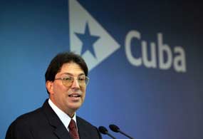 El ministro de Relaciones Exteriores de Cuba, Bruno Rodríguez