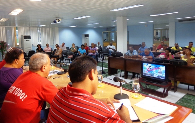 La delegación guantanamera en el VIII Congreso de los CDR está integrada por 29 delegados. Foto: Rodny Alcolea Olivares.